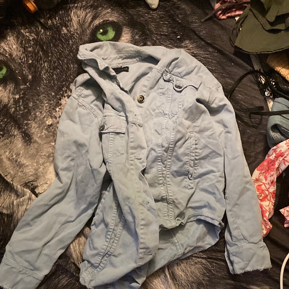Zara Light Blue Jean Jacket